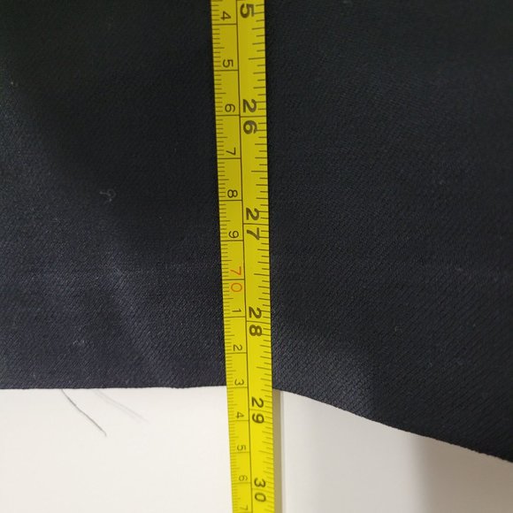 Vintage Frederick Alexander Black Virgin Wool Preppy Skirt A-Line Pockets Lined - Picture 11 of 13